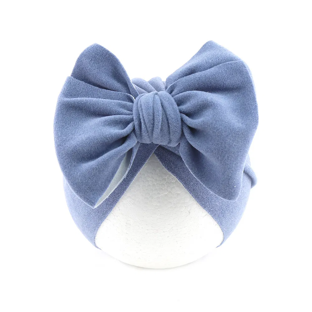 New Style Baby Hat for Autumn Winter Cute Big Bowknot Cotton Cap