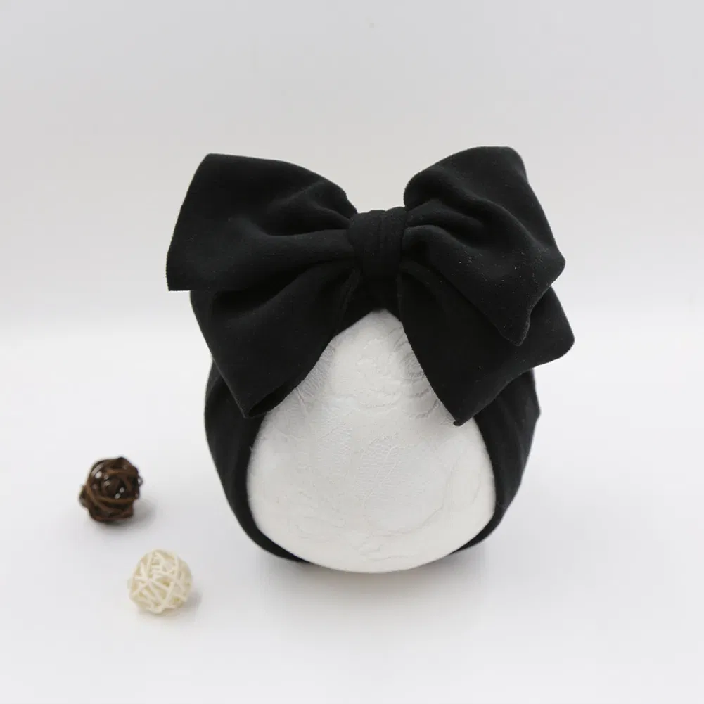 New Style Baby Hat for Autumn Winter Cute Big Bowknot Cotton Cap