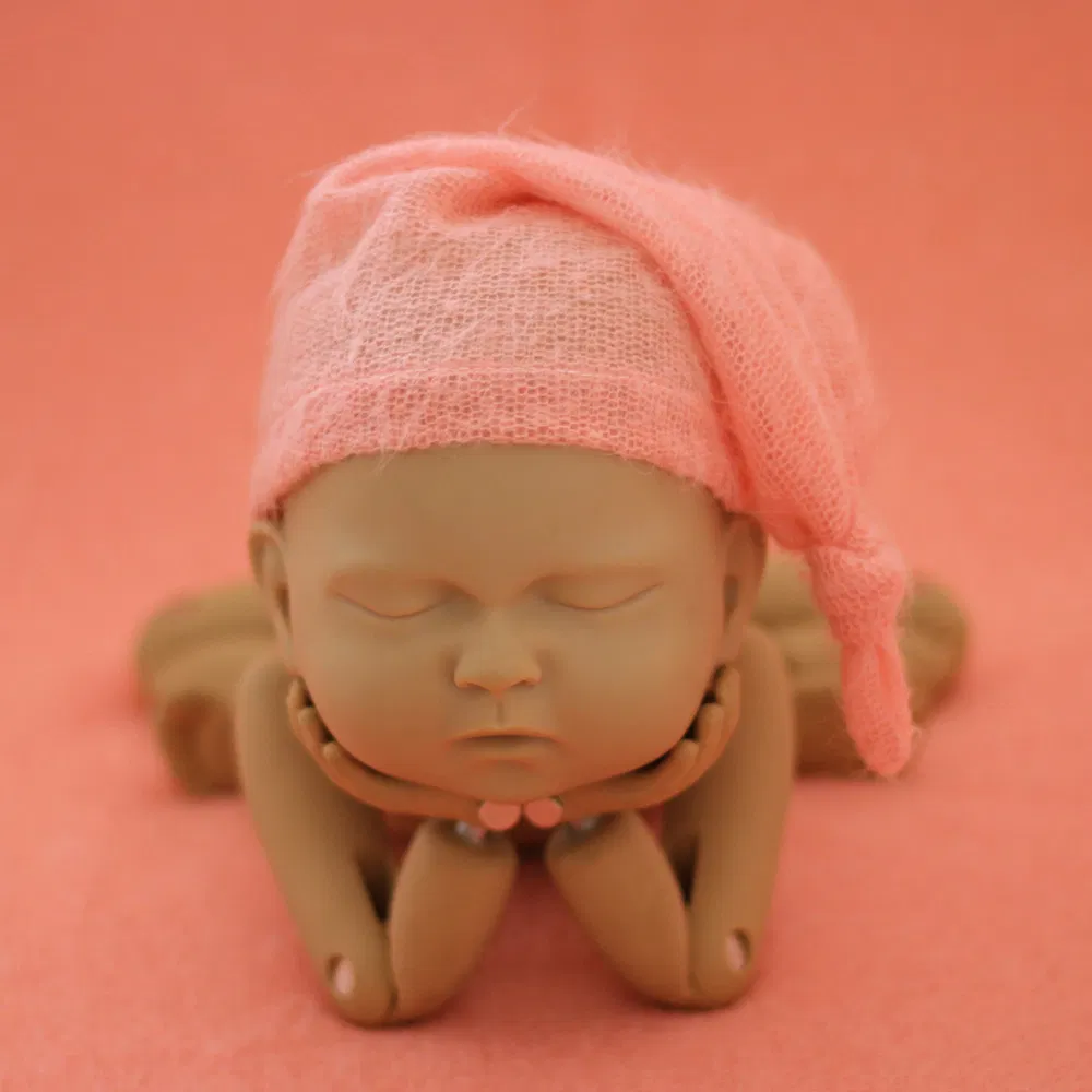 Newborn Photography Props Mohair Long Tail Hat