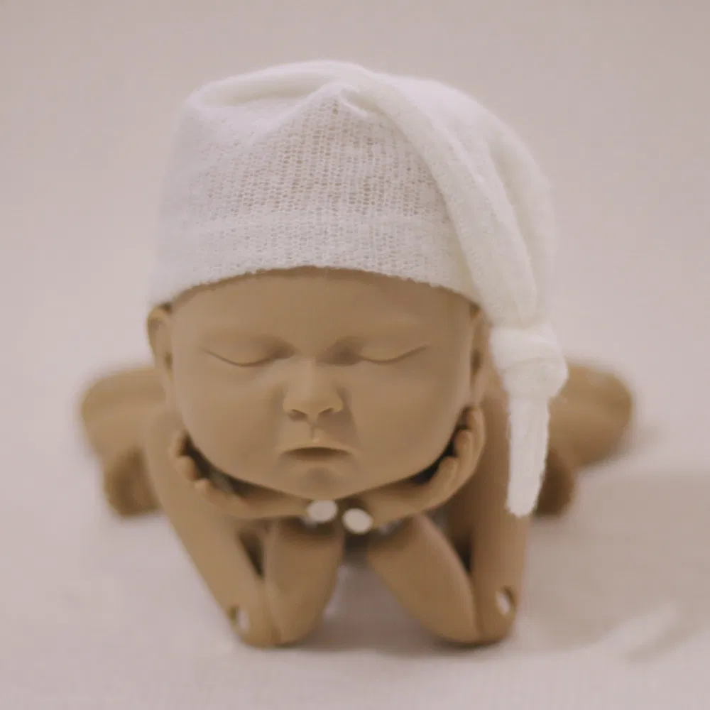 Newborn Photography Props Mohair Long Tail Hat