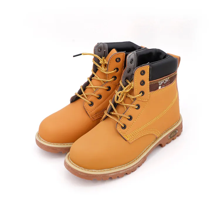 Oil Resistance Safety Boots Construction Working Genuine Leather Shoes