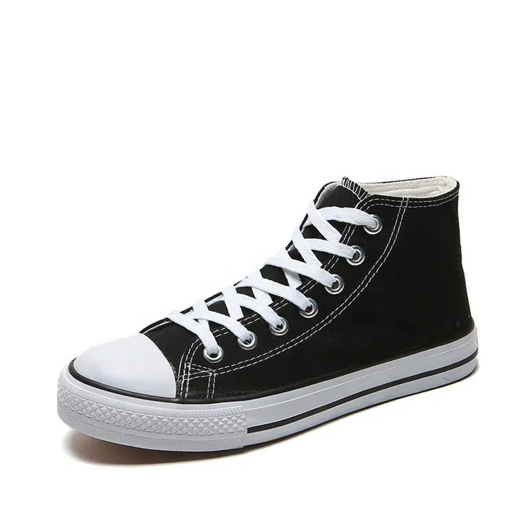 Plain Black White Blank Bulk Stock Vulcanized Rubber Shoes Wholesale