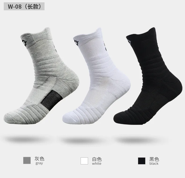 Rigorer Custom Design Stockings Sports Wear Women OEM Cotton Elastic Thicken Adults 3D Cut