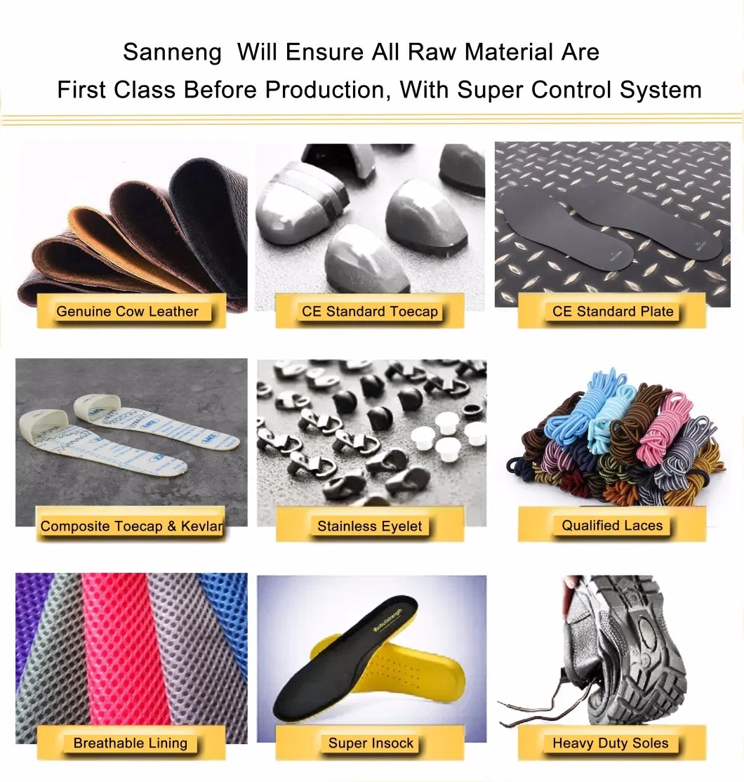 S1p Men Safety Shoes Basic Footwear Smooth Leather PU Sole Work Shoes Wearproof High Quality Always Stock up Competitive Price Low Cut Business Office (SN5733)