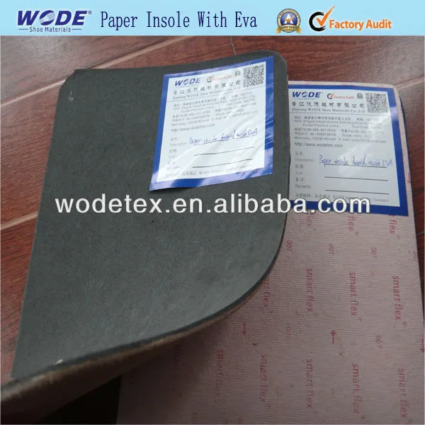 Shoe Materials Paper Insole Texon Board with EVA