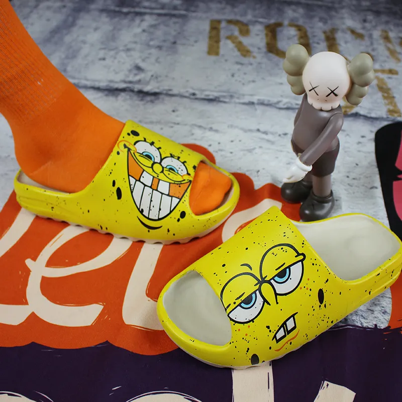 Summer Unisex Men Women Sponge Slippers Casual Non-Slip Beach Shoes Coconut Slides Platform Outdoor Sandals 02