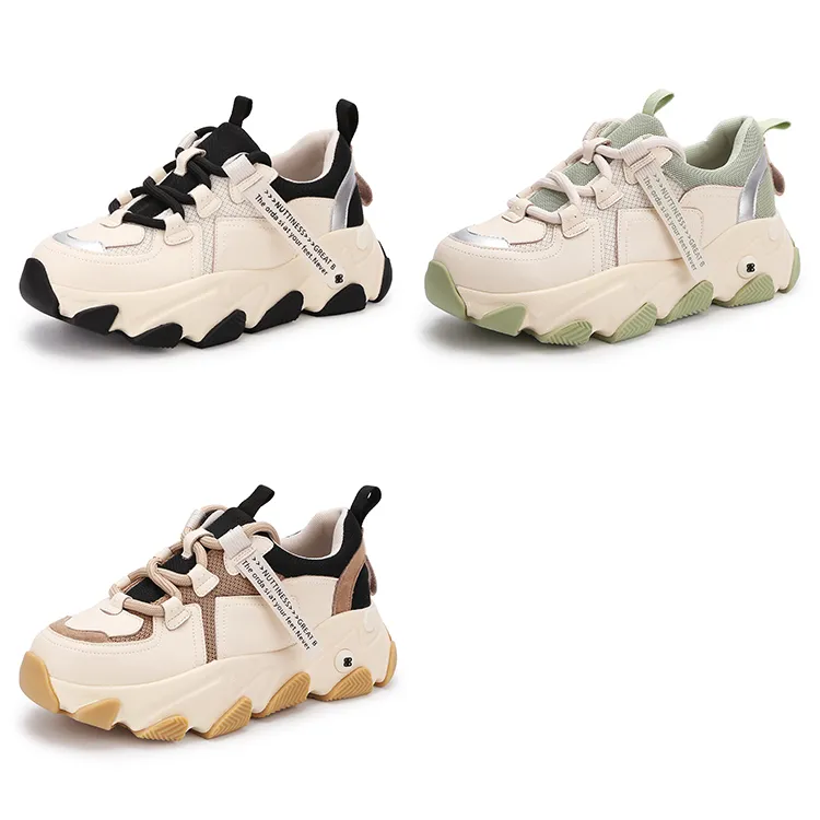 Tide Brand Fashion Lady Sport Chunky Sneakers Women Lightweight Casual Everyday Walking Sneakers Shoes