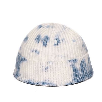 Tie-Dyed Wool Hat Korean Version of The Fashion Short Bowler Hat Warm Hat
