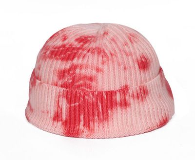 Tie-Dyed Wool Hat Korean Version of The Fashion Short Bowler Hat Warm Hat