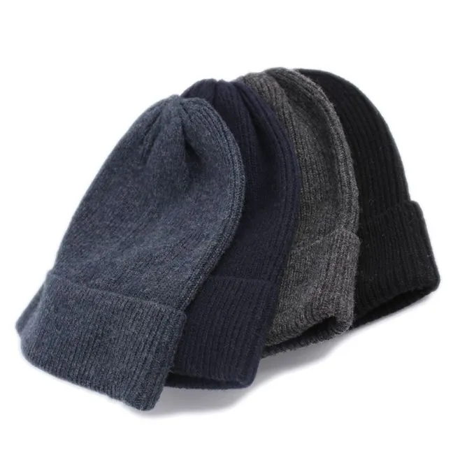 Wholesale Custom Blank Unisex Beanie Knitted Winter Warm Wooly Hat Design Wooly Knit Hat /Beanie