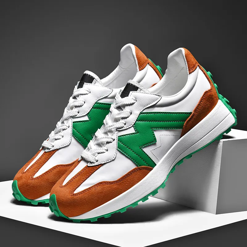 Wholesale High Quality Sports Leather Forrest Shoes Casual Running Shoes Men Sneakers