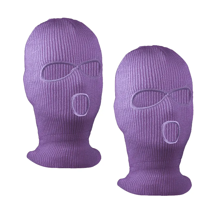 Wholesale Ski Mask Knitted Mask Winter Balaclava 3 Hole Mask