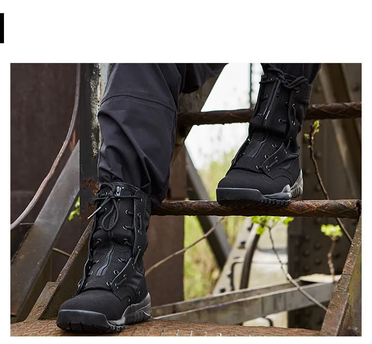 Wholesale Wear-Resistant Waterproof Quick-Release Zip Cow Leather Cushioning Combat Desert Tactical Army Military Boots for Sale