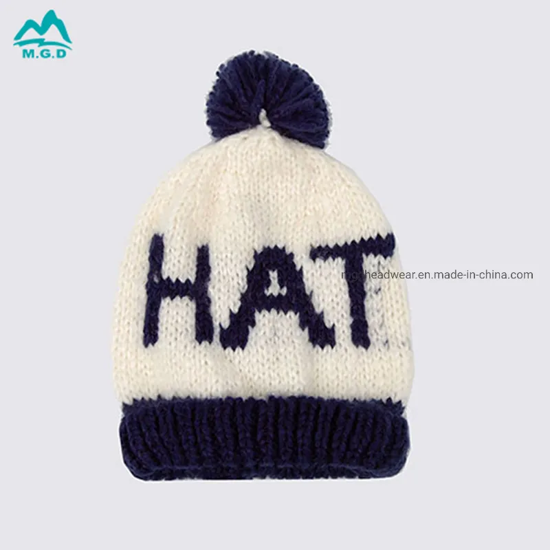 Winter Bobble POM POM Beanie Hats, Cable Knitted Hats Caps