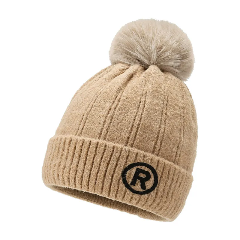 Winter Hat Pullover Hat Bib Suit Plush Thickened Wool Hat